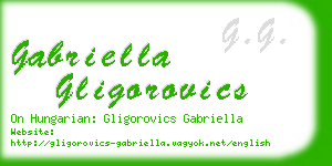 gabriella gligorovics business card